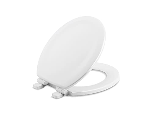 KOHLER Stonewood® Quiet-Close ™ Round-Front ، Slow-Close ، خشب ، مقعد مرحاض أبيض ، K-20467-0 ، أبيض KOHLER Stonewood® Quiet-Close ™ Round-Front ، Slow-Close ، خشب ، مقعد مرحاض أبيض ، K-20467-0 ، أبيض