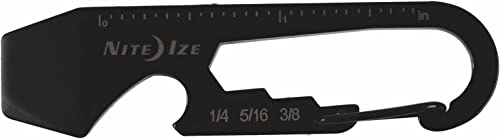 Nite Ize DoohicKey Keychain Multi Tool ، أداة متعددة 5 في 1 من الفولاذ المقاوم للصدأ مع فتاحة زجاجات + مشبك حلقة التثبيت ، أسود Nite Ize DoohicKey Keychain Multi Tool ، أداة متعددة 5 في 1 من الفولاذ المقاوم للصدأ مع فتاحة زجاجات + مشبك حلقة التثبيت ، أسود