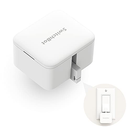 SwitchBot Smart Switch Button Pusher - بدون أسلاك أو تطبيق Bluetooth أو تحكم مؤقت ، أضف SwitchBot Hub Mini لجعله متوافقًا مع Alexa و Google Home و IFTTT (أبيض) SwitchBot Smart Switch Button Pusher - بدون أسلاك أو تطبيق Bluetooth أو تحكم مؤقت ، أضف SwitchBot Hub Mini لجعله متوافقًا مع Alexa و Google Home و IFTTT (أبيض)