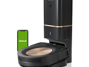 iRobot Roomba s9 + (9550) مكنسة روبوت مع التخلص التلقائي من الأوساخ - تفرغ نفسها ، متصلة بشبكة Wi-Fi ، رسم خرائط ذكي ، شفط قوي ، زوايا وحواف ، مثالية لشعر الحيوانات الأليفة ، أسود