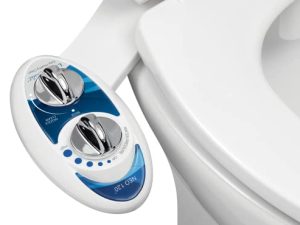 LUXE Bidet NEO 120 - فوهة التنظيف الذاتي - مرفق مرحاض بيديت مياه عذبة غير كهربائي (أزرق)