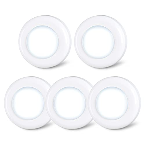 أضواء الحنفية الخفيفة STAR-SPANGLED Mini Night Touch Light LED Puck Lights المحمولة إضاءة الخزانة تعمل بالبطارية تعمل بالطاقة DIY عصا على الأضواء اللاسلكية للخزانة المطبخ أبيض بارد 5 عبوات أضواء الحنفية الخفيفة STAR-SPANGLED Mini Night Touch Light LED Puck Lights المحمولة إضاءة الخزانة تعمل بالبطارية تعمل بالطاقة DIY عصا على الأضواء اللاسلكية للخزانة المطبخ أبيض بارد 5 عبوات