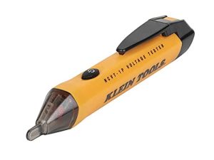 جهاز اختبار الجهد من Klein Tools NCVT1P ، قلم كاشف الجهد غير المتصل ، 50 فولت إلى 1000 فولت تيار متردد ، منبهات LED مسموعة ومومضة ، مشبك جيب