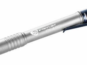 Streamlight 66121 Stylus Pro 100-Lumen Penlight مع LED أبيض و 2 بطاريات قلوية AAA ، فضي