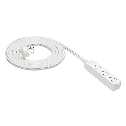 Amazon Basics 15 قدمًا 3 شوكات مسطح التوصيل مؤرض داخلي سلك تمديد مع 3 منافذ - 13 أمبير ، 1625 واط ، 125 فولت تيار متردد ، أبيض Amazon Basics 15 قدمًا 3 شوكات مسطح التوصيل مؤرض داخلي سلك تمديد مع 3 منافذ - 13 أمبير ، 1625 واط ، 125 فولت تيار متردد ، أبيض