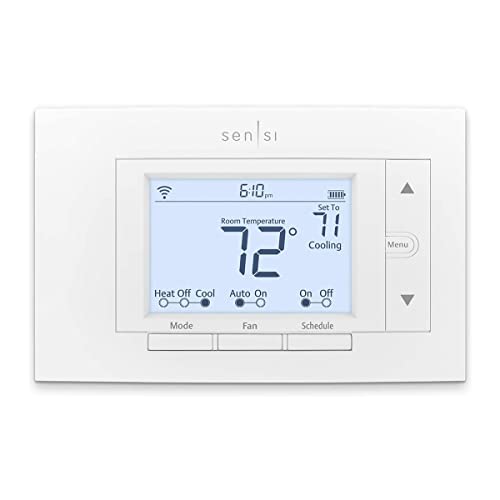 Emerson Sensi Wi-Fi Smart Thermostat للمنزل الذكي ، DIY ، يعمل مع Alexa ، Energy Star Certified ، ST55 Emerson Sensi Wi-Fi Smart Thermostat للمنزل الذكي ، DIY ، يعمل مع Alexa ، Energy Star Certified ، ST55
