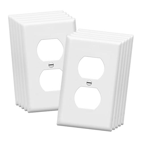 مجموعة لوحات الحائط المزدوجة ENERLITES ، أغطية منافذ الكهرباء ، الحجم القياسي 1-Gang 4.50 بوصة × 2.76 بوصة ، بلاستيك حراري غير قابل للكسر ، أغطية مقابس كهربائية ، 8821-W-10PCS ، أبيض ، 10 عبوات مجموعة لوحات الحائط المزدوجة ENERLITES ، أغطية منافذ الكهرباء ، الحجم القياسي 1-Gang 4.50 بوصة × 2.76 بوصة ، بلاستيك حراري غير قابل للكسر ، أغطية مقابس كهربائية ، 8821-W-10PCS ، أبيض ، 10 عبوات
