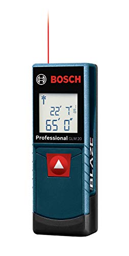 جهاز قياس المسافة بالليزر BOSCH GLM20 Blaze 65ft مع قياس الوقت الحقيقي جهاز قياس المسافة بالليزر BOSCH GLM20 Blaze 65ft مع قياس الوقت الحقيقي