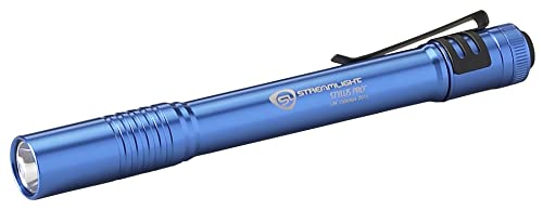 Streamlight 66122 Stylus Pro 100-Lumen Penlight مع LED أبيض ، 2 بطاريات قلوية AAA ومشبك جيب قابل للإزالة ، أزرق Streamlight 66122 Stylus Pro 100-Lumen Penlight مع LED أبيض ، 2 بطاريات قلوية AAA ومشبك جيب قابل للإزالة ، أزرق