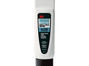 3M SHR-3-AIO ثقب صغير عالي القوة ، أداة قضيب واحدة ، رقعة إصلاح سريعة وسهلة للجدار بالإضافة إلى برايمر 4 في 1 ، 3 fl. أوقية (عبوة من 1) ، أبيض