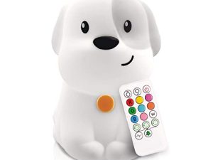 مصباح ليلي من Lumipets Puppy Dog للأطفال ، مصباح حضانة من السيليكون لغرفة الأطفال والأطفال الصغار ، إضاءة ليلية محمولة لغرفة الأطفال ، مصابيح حيوانات قابلة لإعادة الشحن للفتيات والفتيان ، مصباح Kawaii