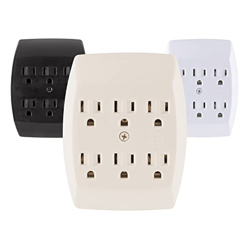 حنفية حائط موسعة GE 6-Outlet ، مهايئ مؤرض ، قاعدة شحن ، 3 فتحات ، تثبيت آمن ، مدرج في قوائم UL ، لوز فاتح ، 54946 حنفية حائط موسعة GE 6-Outlet ، مهايئ مؤرض ، قاعدة شحن ، 3 فتحات ، تثبيت آمن ، مدرج في قوائم UL ، لوز فاتح ، 54946