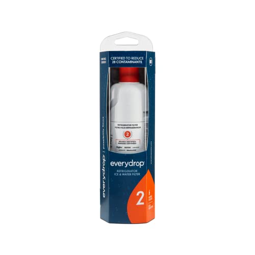 Everydrop by Whirlpool Ice and Water Refrigerator Filter 2، EDR2RXD1 ، عبوة واحدة Everydrop by Whirlpool Ice and Water Refrigerator Filter 2، EDR2RXD1 ، عبوة واحدة