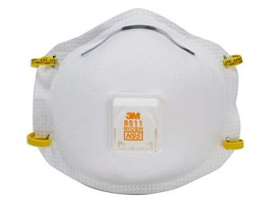 3M 8511 جهاز تنفس ، N95 ، صمام تدفق بارد (10 عبوات)