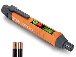 كاشف تسرب الغاز ، TopTes PT199 ، كاشف الغاز الطبيعي مع إنذار مسموع ومرئي ، جهاز استشعار الغاز المحمول لتحديد مصادر تسرب الغاز القابل للاحتراق مثل الميثان ، البروبان للمنزل (بما في ذلك البطارية x2) - برتقالي