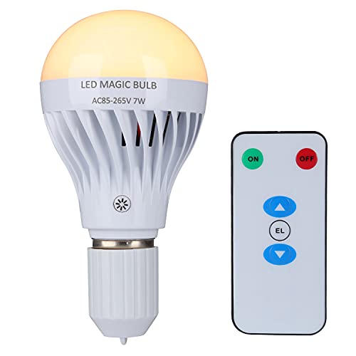 مصباح LED ماجيك ، BSOD 7W مصباح طوارئ أبيض دافئ مع وحدة تحكم عن بعد وبطارية مدمجة قابلة لإعادة الشحن E26 مصباح للمنزل الداخلي لإضاءة انقطاع التيار الكهربائي (أبيض دافئ) مصباح LED ماجيك ، BSOD 7W مصباح طوارئ أبيض دافئ مع وحدة تحكم عن بعد وبطارية مدمجة قابلة لإعادة الشحن E26 مصباح للمنزل الداخلي لإضاءة انقطاع التيار الكهربائي (أبيض دافئ)