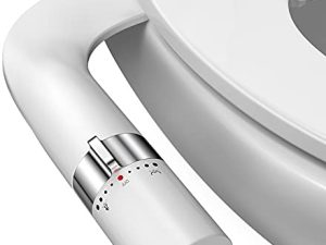 مرفق شطاف Veken Ultra-Slim للمرحاض ، فوهة مزدوجة (غسل أنثوي / خلفي) بيديت صحي ، مقعد مرحاض بداي Beday Budet Buday قابل للتعديل لضغط الماء مع مدخل نحاسي