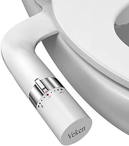 مرفق شطاف Veken Ultra-Slim للمرحاض ، فوهة مزدوجة (غسل أنثوي / خلفي) بيديت صحي ، مقعد مرحاض بداي Beday Budet Buday قابل للتعديل لضغط الماء مع مدخل نحاسي مرفق شطاف Veken Ultra-Slim للمرحاض ، فوهة مزدوجة (غسل أنثوي / خلفي) بيديت صحي ، مقعد مرحاض بداي Beday Budet Buday قابل للتعديل لضغط الماء مع مدخل نحاسي