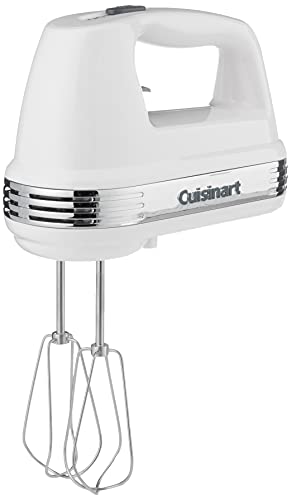 Cuisinart HM-50 Power Advantage خلاط يدوي بخمس سرعات ، أبيض Cuisinart HM-50 Power Advantage خلاط يدوي بخمس سرعات ، أبيض