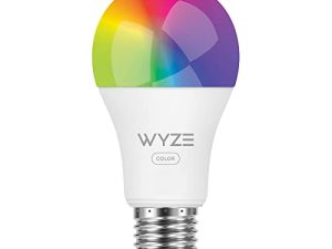 لون لمبة Wyze ، 1100 Lumen WiFi RGB و Tunable White A19 Smart Bulb ، تعمل مع Alexa و Google Assistant ، حزمة واحدة - معتمدة لجهاز الإنسان