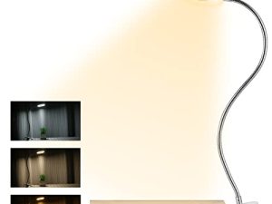 مشبك على مصابيح القراءة الخفيفة ، مصباح مكتب USB 48 LED مع 3 أوضاع ألوان 10 سطوع ، مصباح مشبك حماية للعين ، مصباح مشبك مرن 360 درجة من أجل اللوح الأمامي للمكتب ومؤتمرات الفيديو