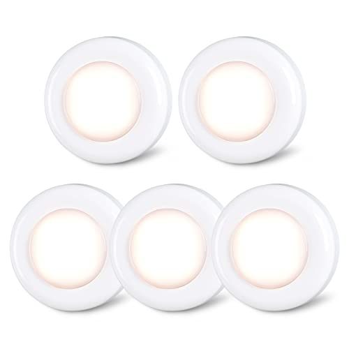 أضواء الحنفية الخفيفة STAR-SPANGLED Mini Night Touch Light LED Puck Lights Portable Under Cabinet Lighting البطارية تعمل بالطاقة DIY عصا على الأضواء اللاسلكية خزانة المطبخ المطبخ الأبيض الدافئ 5Pack أضواء الحنفية الخفيفة STAR-SPANGLED Mini Night Touch Light LED Puck Lights Portable Under Cabinet Lighting البطارية تعمل بالطاقة DIY عصا على الأضواء اللاسلكية خزانة المطبخ المطبخ الأبيض الدافئ 5Pack