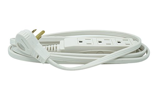 Woods SlimLine 2241 16/3 سلك تمديد مسطح داخلي ، 8 أقدام ، 3 منافذ ، قابس بزاوية قائمة ، تصميم موفر للمساحة ، مدرج في UL Woods SlimLine 2241 16/3 سلك تمديد مسطح داخلي ، 8 أقدام ، 3 منافذ ، قابس بزاوية قائمة ، تصميم موفر للمساحة ، مدرج في UL