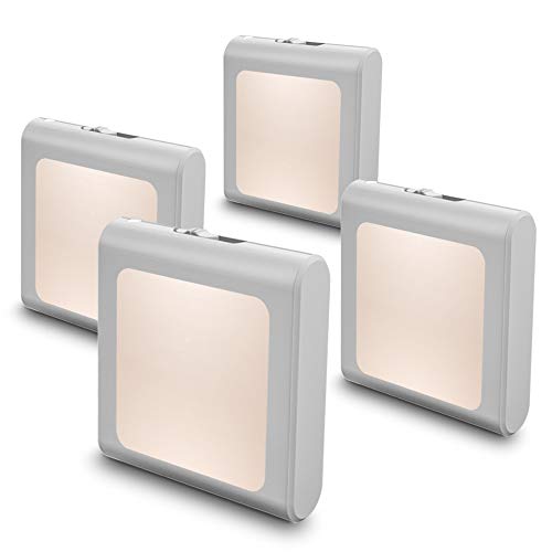 MAZ-TEK Plug in Dimmable LED Light Light with Auto Dusk to Dawn Sensor، Soft Warm White Night Lights for Hallway، Bedroom، Kids Room، Kitchen، Stairway، 4 Pack MAZ-TEK Plug in Dimmable LED Light Light with Auto Dusk to Dawn Sensor، Soft Warm White Night Lights for Hallway، Bedroom، Kids Room، Kitchen، Stairway، 4 Pack