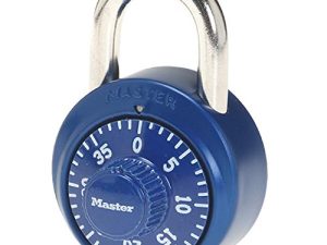 Master Lock Locker Lock Locker Lock ، قفل مختلط لخزائن الجيم والمدرسة ، قد تختلف الألوان ، 1530DCM