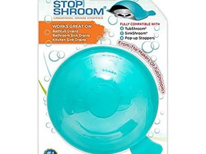 غطاء سدادة عالمية من StopShroom STBLU232 لحوض الاستحمام والحمام ومصارف المطبخ ، أكوا