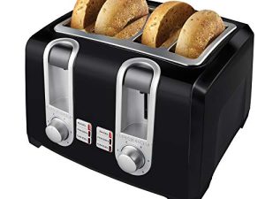 بلاك + ديكر T4569B 4-Slice Toaster، Bagel Toaster، Black