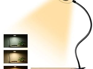 مشبك Dpower على مصابيح القراءة الخفيفة ، مصباح مكتبي USB 48 LED مع 3 أوضاع ألوان 10 سطوع ، مصباح حماية العين للكتاب ، مصباح مشبك مرن 360 درجة لعقد مؤتمرات الفيديو باللوحة الأمامية للمكتب
