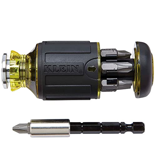 Klein Tools 32308 مفك براغي قصير متعدد البتات ، أداة مغناطيسية قابلة للتعديل 8 في 1 مع Phillips ، مشقوق ، مربعة وصواميل Klein Tools 32308 مفك براغي قصير متعدد البتات ، أداة مغناطيسية قابلة للتعديل 8 في 1 مع Phillips ، مشقوق ، مربعة وصواميل