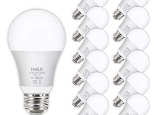 12 حزمة من مصابيح الإضاءة A19 LED ، لمبات LED مكافئة 100 وات ، 2700K أبيض دافئ ، لمبات قاعدة لولبية متوسطة E26 لا وميض ، 1100 لومن ، غير قابلة للخفت