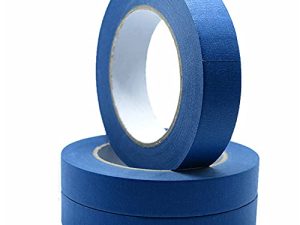 Blue Painter's Tape 3 Rolls ، شريط اخفاء متعدد الأسطح 0.7 بوصة × 60 ياردة ، 180 ياردة في المجموع ، مستلزمات الطلاء والديكور ، للاستخدام الداخلي والخارجي