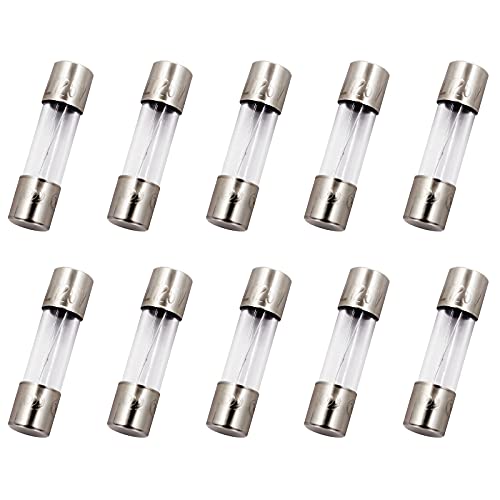 SIXQJZML 10 Pack F5AL Fast-Blow Fuse 5A 5amp 125V Glass Fuses 0.2 x 0.78 Inch / 5 x 20 mm (125Volt) (F5A) SIXQJZML 10 Pack F5AL Fast-Blow Fuse 5A 5amp 125V Glass Fuses 0.2 x 0.78 Inch / 5 x 20 mm (125Volt) (F5A)