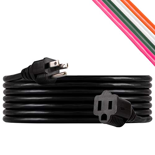 سلك تمديد UltraPro 15 قدم ، معزول مزدوج ، داخلي / خارجي ، للأغراض العامة ، مقياس 16 ، مثالي للإضاءة الخارجية ، مدرج في قوائم UL ، أسود ، 36824-T1 سلك تمديد UltraPro 15 قدم ، معزول مزدوج ، داخلي / خارجي ، للأغراض العامة ، مقياس 16 ، مثالي للإضاءة الخارجية ، مدرج في قوائم UL ، أسود ، 36824-T1