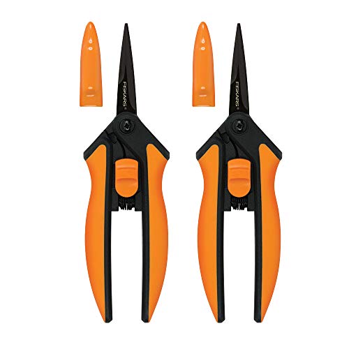 Fiskars 399241-1002 مشابك تقليم برأس ميكرو ، شفرات غير لاصقة ، عدد 2 ، برتقالي Fiskars 399241-1002 مشابك تقليم برأس ميكرو ، شفرات غير لاصقة ، عدد 2 ، برتقالي
