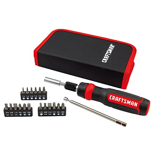CRAFTSMAN تصاعد مفك ، مجموعة متعددة القطع ، 26 قطعة (CMHT68001) CRAFTSMAN تصاعد مفك ، مجموعة متعددة القطع ، 26 قطعة (CMHT68001)