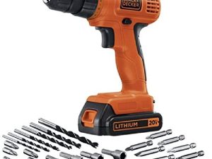 BLACK + DECKER 20V MAX * مثقاب لاسلكي / مفك كهربائي + 30 قطعة. مجموعة (LD120VA)