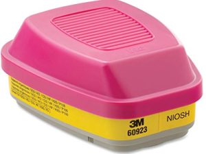 3M P100 خرطوشة / فلتر جهاز التنفس 60923 ، زوج واحد ، يساعد على الحماية من الأبخرة العضوية والغازات الحمضية والجسيمات
