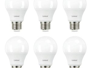 لمبة الإضاءة Linkind A19 LED ، لمبات الإضاءة المكافئة 60 وات ، 9 وات 2700 كلفن أبيض ناعم ، 800 لومن لمبة LED غير قابلة للتعتيم ، قاعدة E26 القياسية ، كفاءة الطاقة المدرجة في قوائم UL ، 6 عبوات