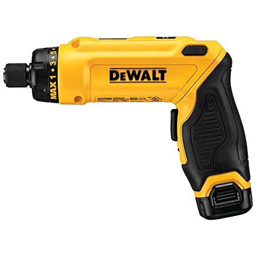 طقم مفك براغي لاسلكي DEWALT 8V MAX ، جيروسكوبي ، 2 بطارية ، كهربائي (DCF680N2) طقم مفك براغي لاسلكي DEWALT 8V MAX ، جيروسكوبي ، 2 بطارية ، كهربائي (DCF680N2)