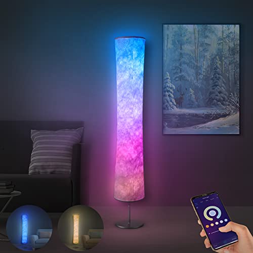مصباح أرضي Torchlet ، مصباح LED متغير اللون RGB ، مصباح ذكي للتحكم في تطبيق Alexa ، مصباح أرضي حديث مع وضع DIY ، مزامنة الموسيقى وظل قماش أبيض ، مصباح قائم لغرفة المعيشة وغرفة النوم وغرفة الألعاب مصباح أرضي Torchlet ، مصباح LED متغير اللون RGB ، مصباح ذكي للتحكم في تطبيق Alexa ، مصباح أرضي حديث مع وضع DIY ، مزامنة الموسيقى وظل قماش أبيض ، مصباح قائم لغرفة المعيشة وغرفة النوم وغرفة الألعاب