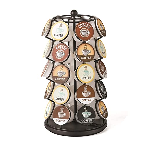 دائري Nifty Coffee Pod - متوافق مع أكواب K-Cup ، تخزين 35 علبة ، يدور 360 درجة ، منصة Lazy Susan ، تصميم أسود حديث ، منظم مطبخ منزلي أو مكتبي دائري Nifty Coffee Pod - متوافق مع أكواب K-Cup ، تخزين 35 علبة ، يدور 360 درجة ، منصة Lazy Susan ، تصميم أسود حديث ، منظم مطبخ منزلي أو مكتبي