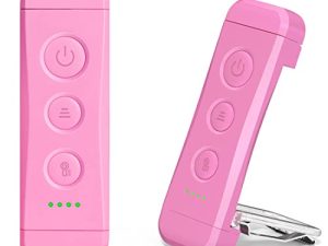 مصباح كتاب Glocusent USB قابل لإعادة الشحن للقراءة في السرير ، مصباح قراءة LED محمول ومشبك ، 3 ألوان كهرمانية و 5 ألوان قابلة للتعتيم ، مدمجة وطويلة الأمد ، مثالية لمحبي الكتب ، والأطفال
