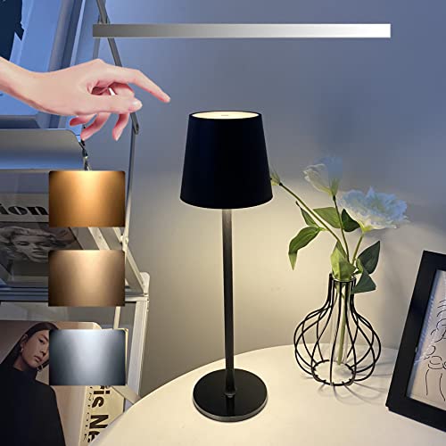 مصباح طاولة لاسلكي BGFHome LED ، مصباح مكتب USB إبداعي ، 3 مستويات إضاءة ليلية ، غلاف معدني ، تصميم بسيط ، لعشاء الزوجين / طاولة القهوة / المطعم / غرفة النوم (أسود) مصباح طاولة لاسلكي BGFHome LED ، مصباح مكتب USB إبداعي ، 3 مستويات إضاءة ليلية ، غلاف معدني ، تصميم بسيط ، لعشاء الزوجين / طاولة القهوة / المطعم / غرفة النوم (أسود)