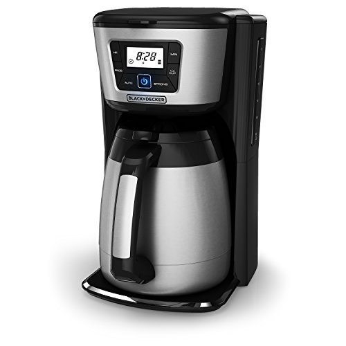 ماكينة صنع القهوة الحرارية BLACK + DECKER سعة 12 كوبًا ، أسود / فضي ، CM2035B ماكينة صنع القهوة الحرارية BLACK + DECKER سعة 12 كوبًا ، أسود / فضي ، CM2035B