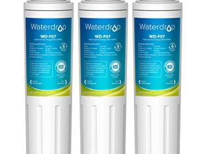 Waterdrop EDR4RXD1 متوافق مع EveryDrop Filter 4 ، Whirlpool UKF8001 ، 4396395 ، Maytag UKF8001AXX-200 ، UKF8001AXX-750 ، WD-F07 ، فلتر مياه الثلاجة ، 3 فلاتر