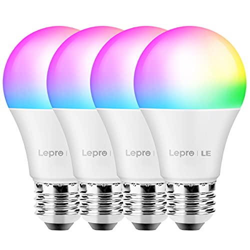 لمبات إضاءة WiFi ذكية ، مصابيح LED لتغيير اللون ، تعمل مع Alexa & Google Assistant ، RGBW 2700K-6500K ، مكافئ 60 وات ، قابل للتعتيم مع التطبيق ، A19 E26 ، لا يوجد محور مطلوب ، 2.4 جيجا هرتز WiFi فقط ، حزمة من 4 لمبات إضاءة WiFi ذكية ، مصابيح LED لتغيير اللون ، تعمل مع Alexa & Google Assistant ، RGBW 2700K-6500K ، مكافئ 60 وات ، قابل للتعتيم مع التطبيق ، A19 E26 ، لا يوجد محور مطلوب ، 2.4 جيجا هرتز WiFi فقط ، حزمة من 4